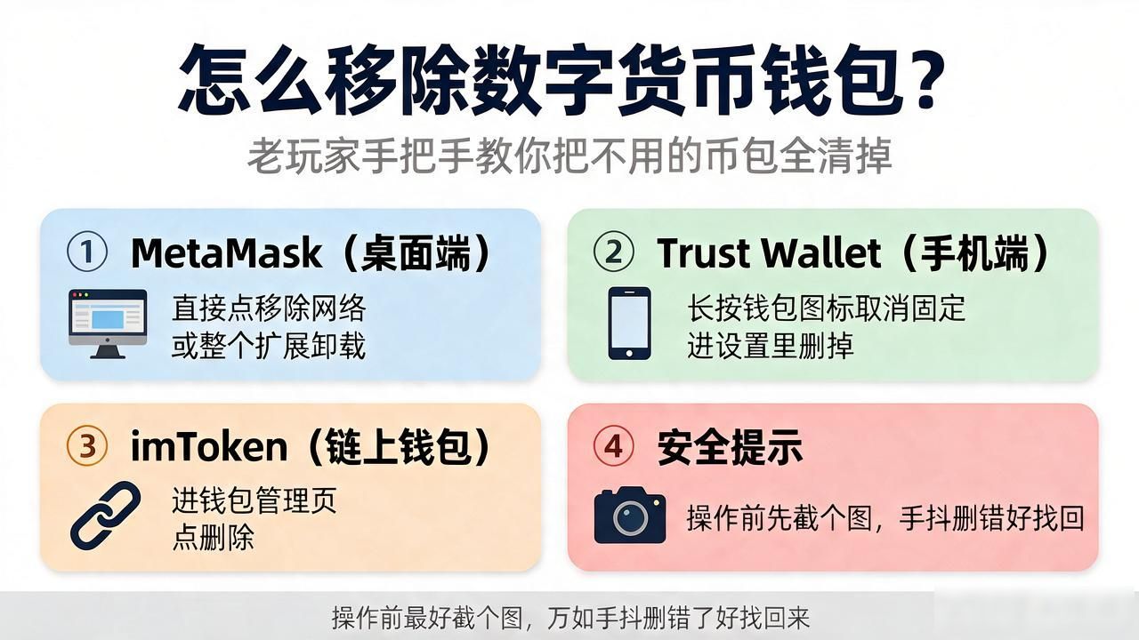 怎么移除数字货币钱包？老玩家手把手教你把不用的币包全清掉