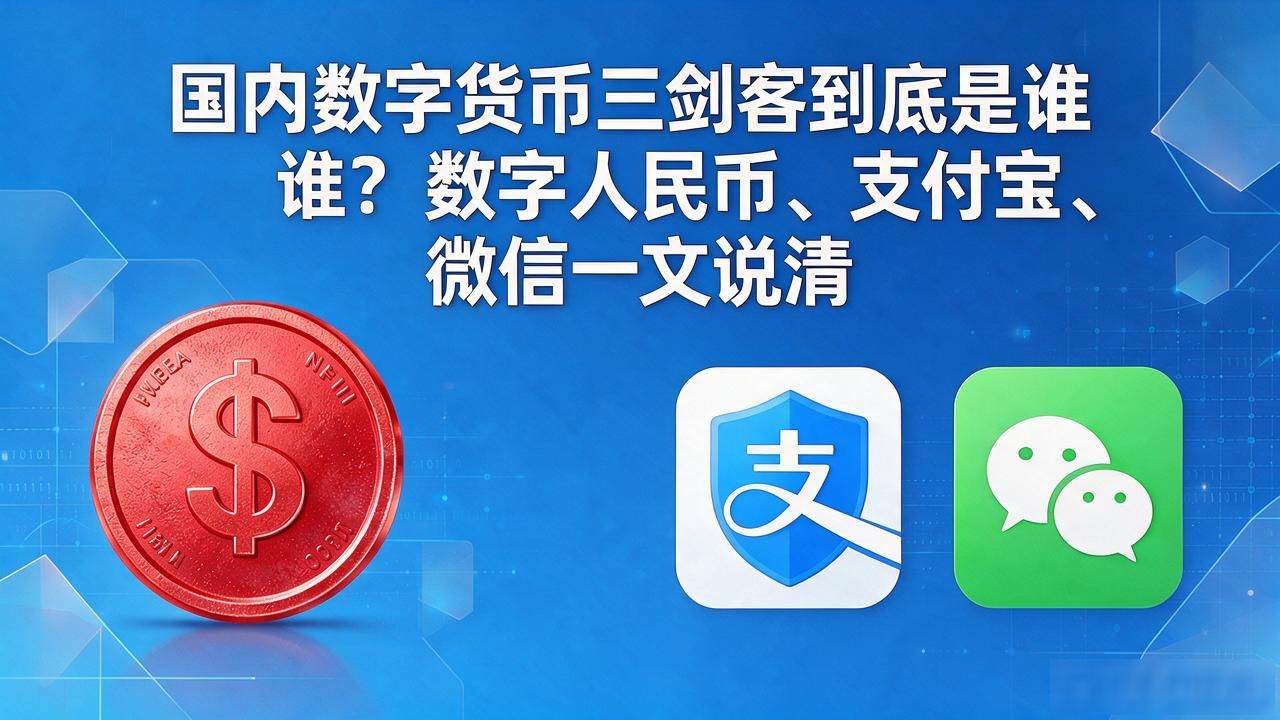 国内数字货币三剑客到底是谁？数字人民币、支付宝、微信一文说清