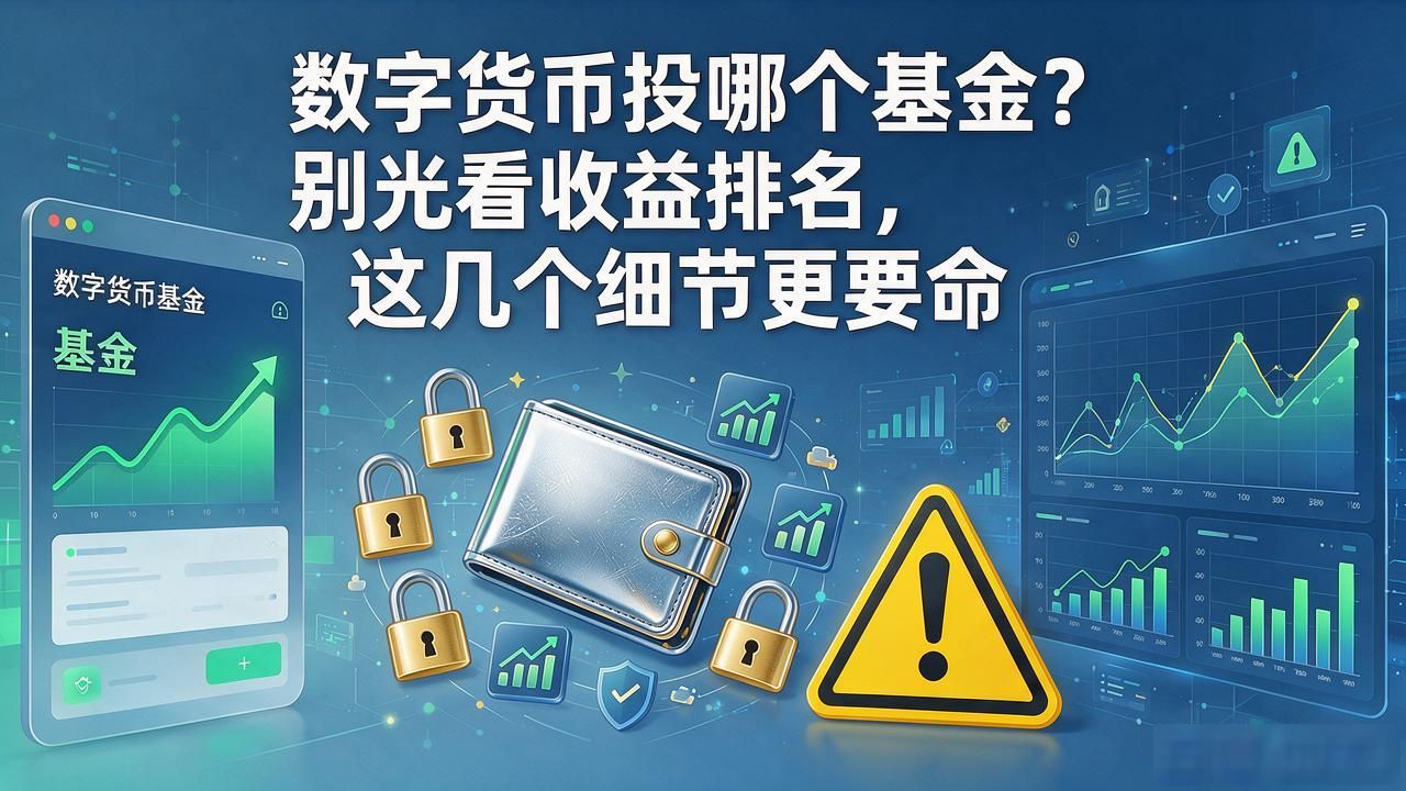 数字货币投哪个基金?别光看收益排名,这几个细节更要命