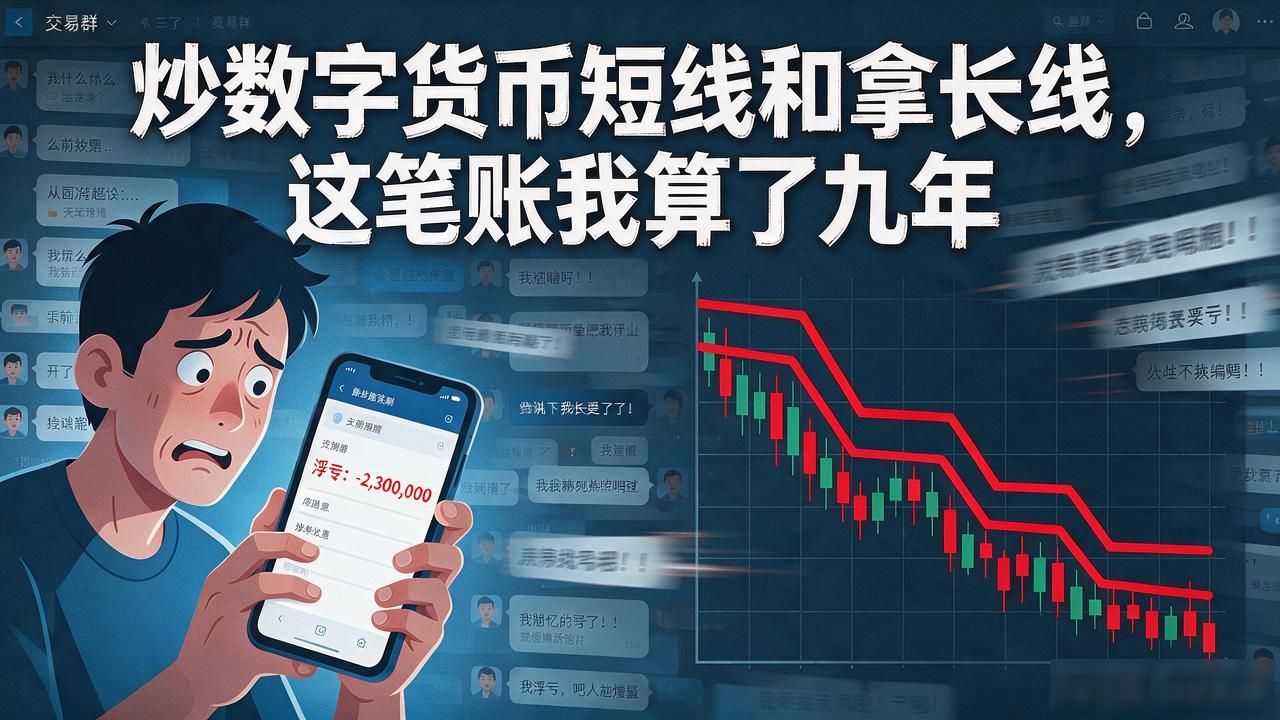 炒数字货币短线和拿长线，这笔账我算了九年