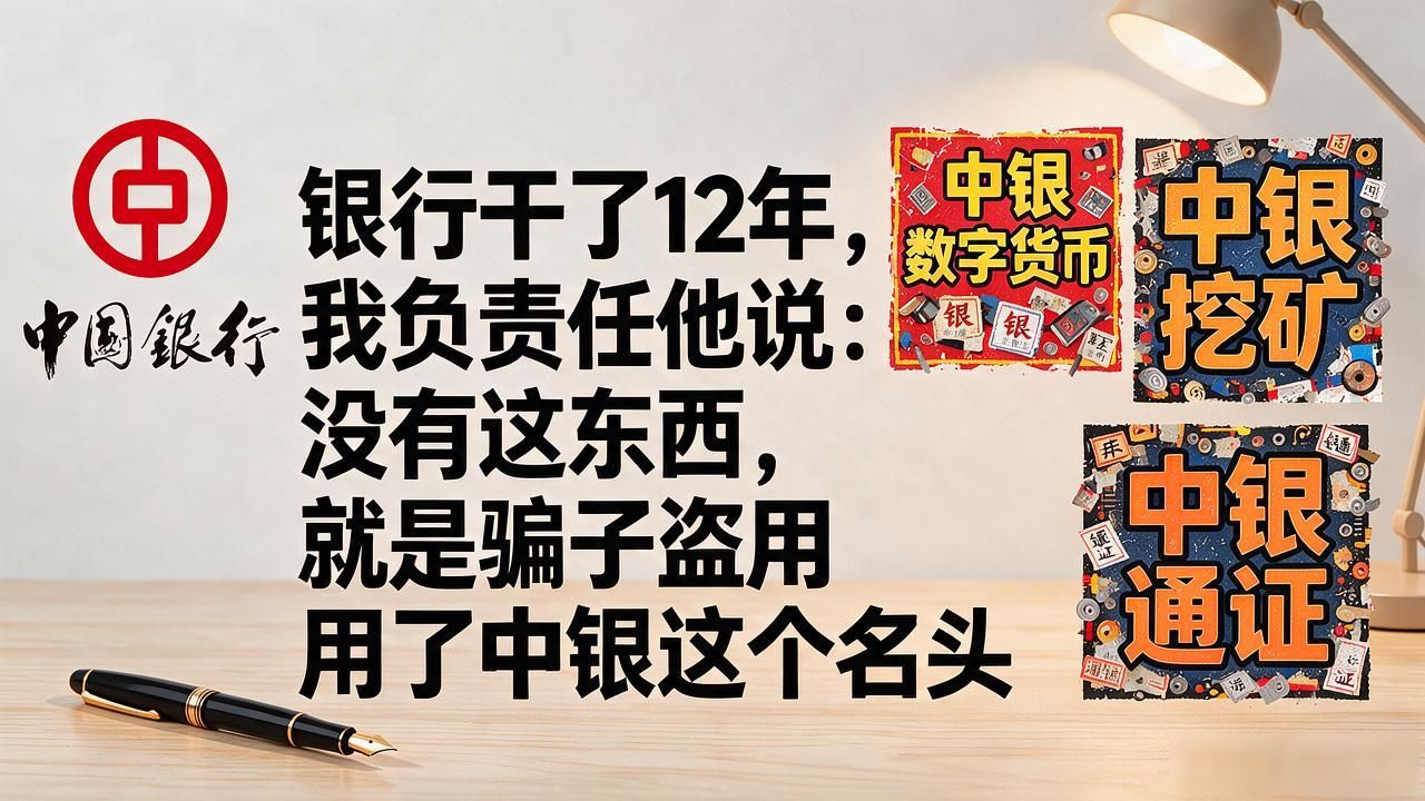 中银数字货币是真的吗?银行干了12年,我负责任地说:没有这东西