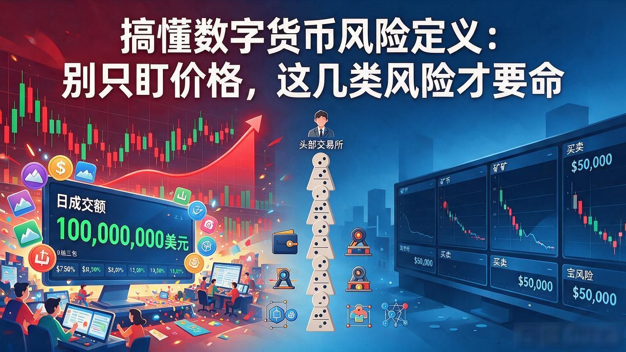 搞懂数字货币风险定义:别只盯价格,这几类风险才要命