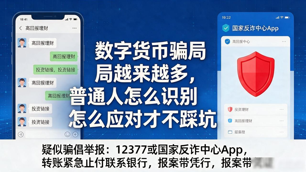 数字货币骗局越来越多，普通人怎么识别怎么应对才不踩坑
