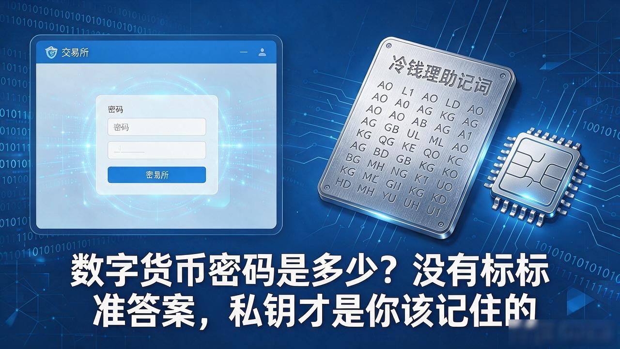 数字货币密码是多少？没有标准答案，私钥才是你该记住的