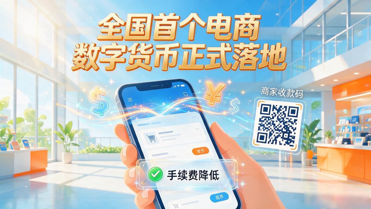 全国首个电商数字货币正式落地，以后网上买东西的付款方式要变了
