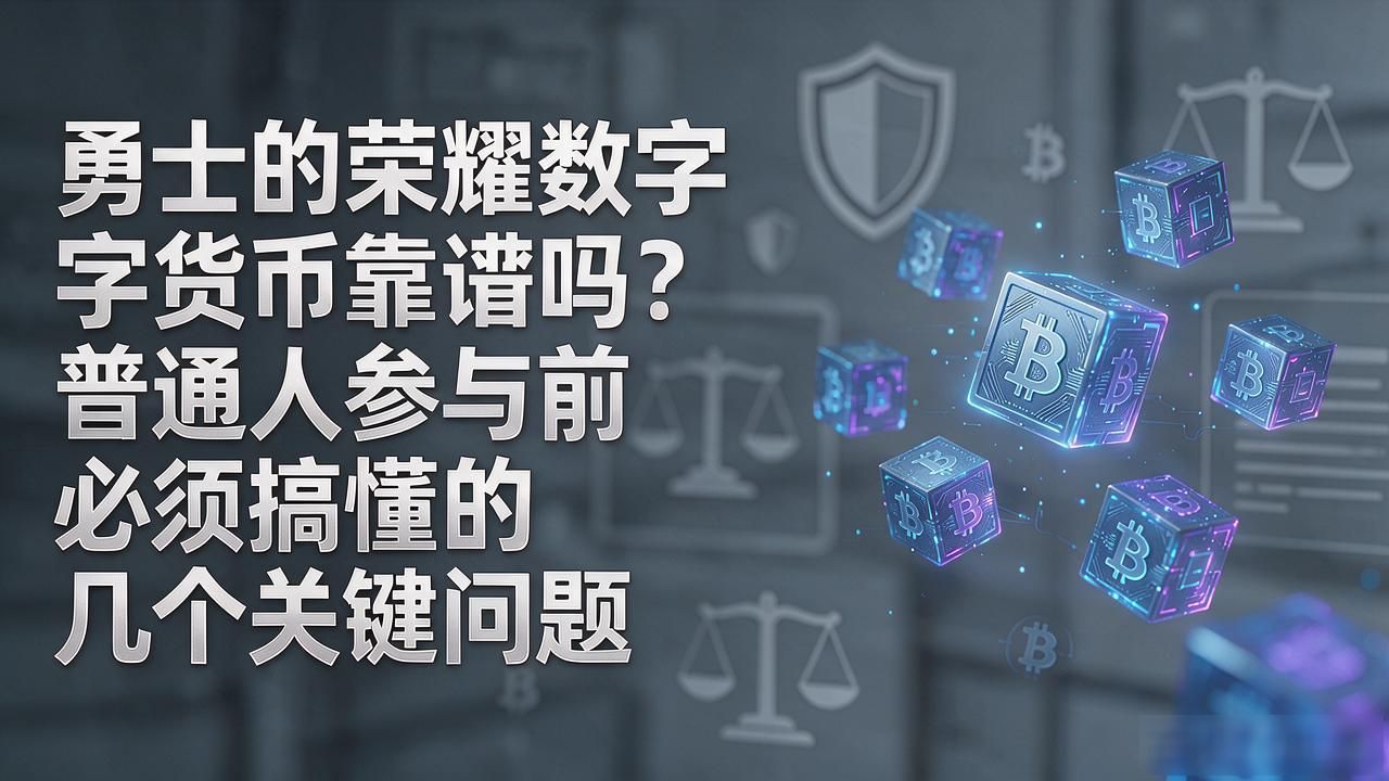 勇士的荣耀数字货币靠谱吗？普通人参与前必须搞懂的几个关键问题