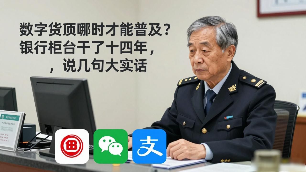 数字货币哪时才能普及？银行柜台干了十四年，说几句大实话