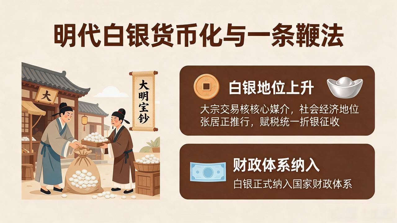 明代没有数字货币，流通的是铜钱、白银与大明宝钞