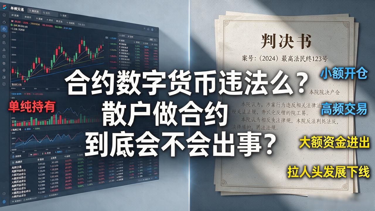 合约数字货币违法么？散户做合约到底会不会出事