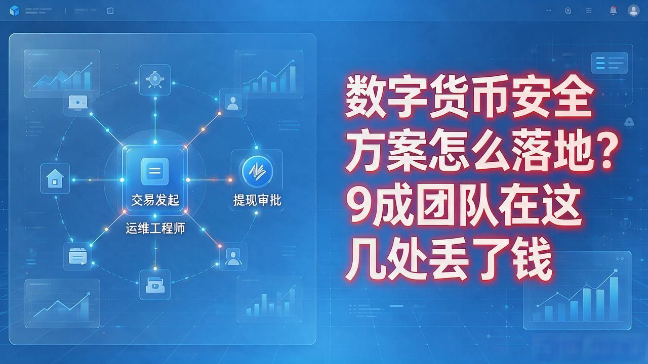 数字货币安全方案怎么落地?9成团队在这几处丢了钱