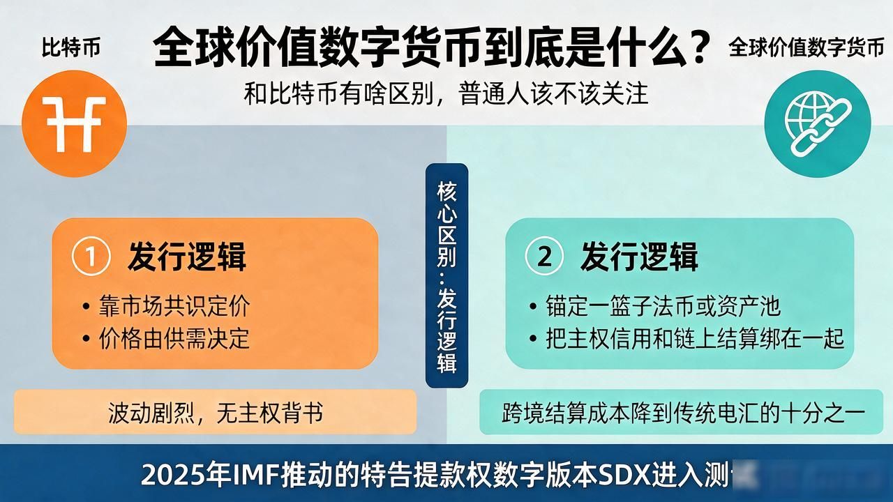 全球价值数字货币到底是什么?和比特币有啥区别,普通人该不该关注