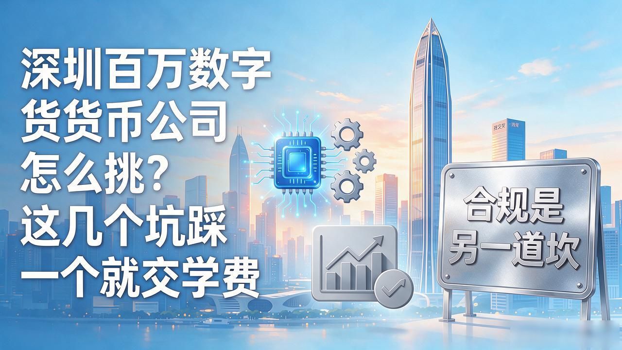 深圳百万数字货币公司怎么挑？这几个坑踩一个就交学费