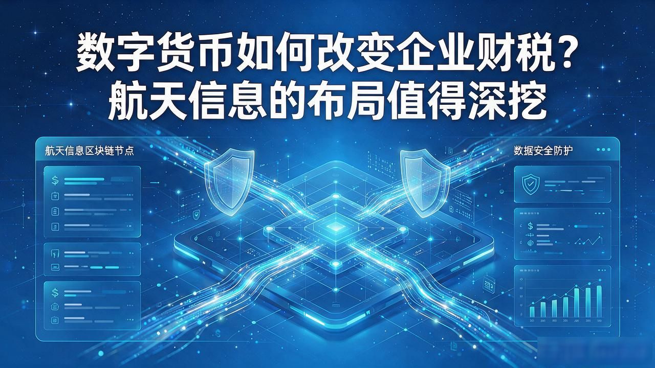 数字货币如何改变企业财税？航天信息的布局值得深挖