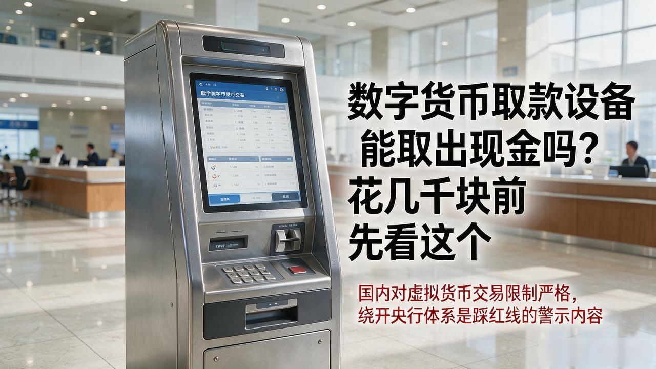 数字货币取款设备能取出现金吗？花几千块前先看这个