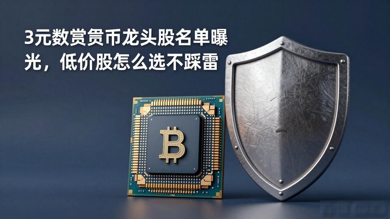 3元数字货币龙头股名单曝光，低价股怎么选不踩雷