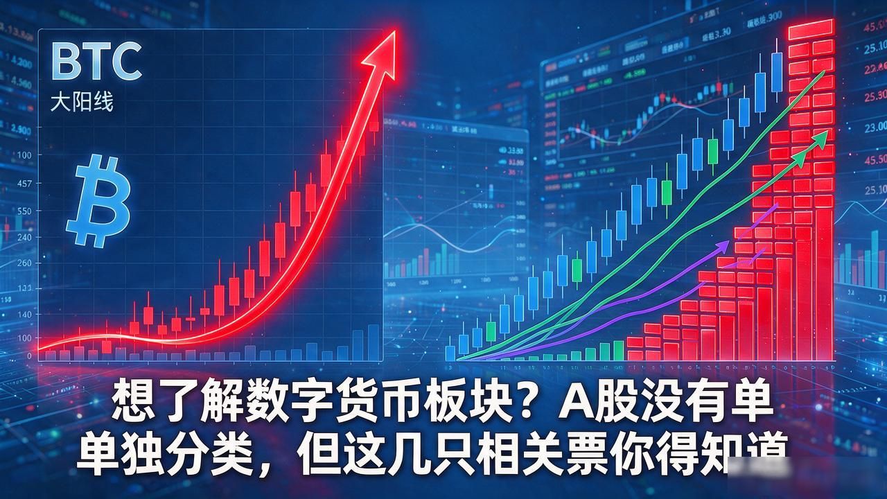 想了解数字货币板块?A股没有单独分类,但这几只相关票你得知道