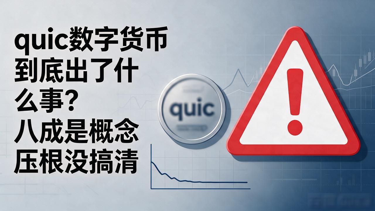 quic数字货币到底出了什么事？八成是概念压根没搞清