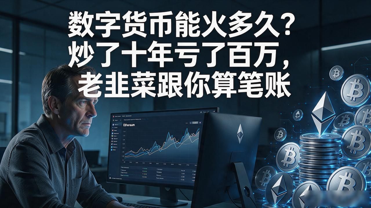 数字货币能火多久？炒了十年亏了百万，老韭菜跟你算笔账