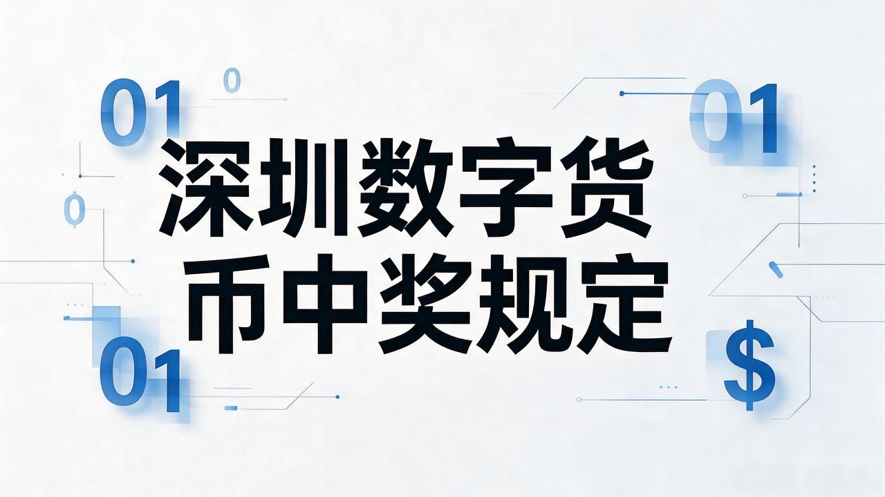 深圳数字货币中奖规定？别再信了，数字人民币根本不存在"中奖"这回事