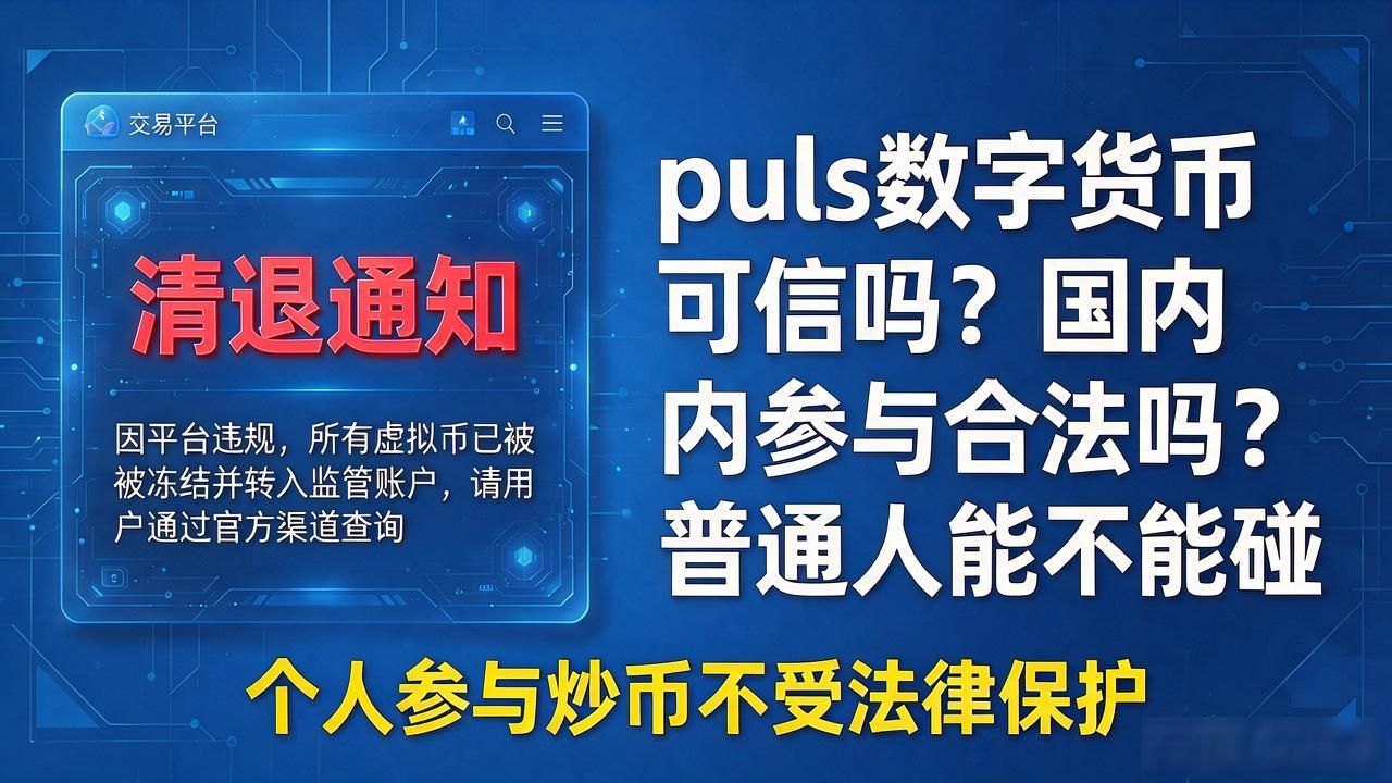 puls数字货币可信吗?国内参与合法吗?普通人能不能碰