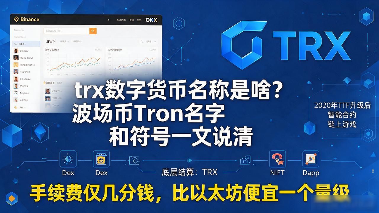 trx数字货币名称是啥?波场币Tron名字和符号一文说清