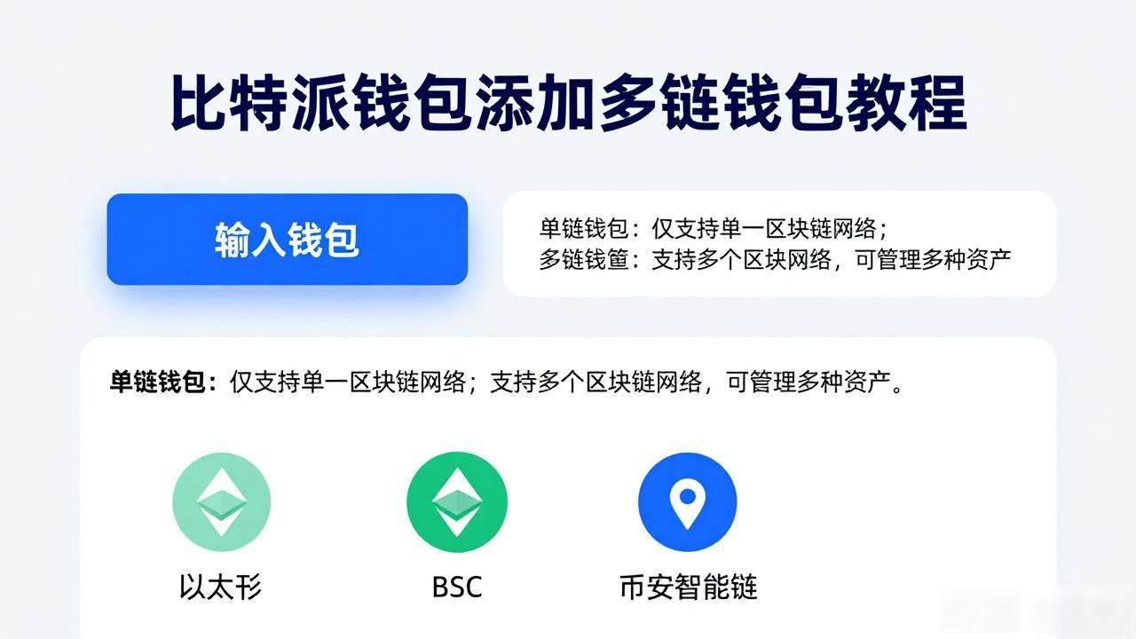 比特派钱包添加多链钱包教程