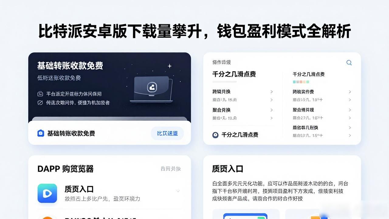 比特派安卓版下载量攀升,钱包盈利模式全解析